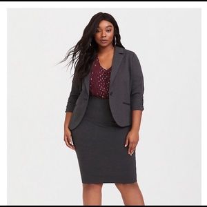 Torrid Studio Gray Pencil Skirt